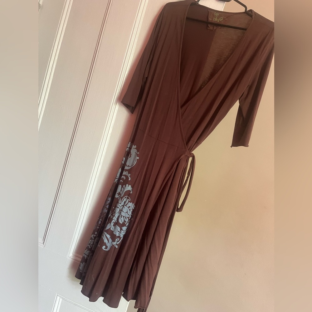 Athleta—stunning wrap dress with Green Label